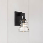 Crystorama GRG-1041-MK Matte Black Gregory 1 Light Matte Black Sconce Image 2