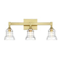 Crystorama GRG-1043-AG Aged Brass Gregory 3 Light Aged Brass Bathroom Vanity Image 1