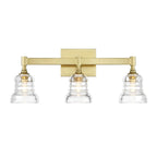 Crystorama GRG-1043-AG Aged Brass Gregory 3 Light Aged Brass Bathroom Vanity Image 1