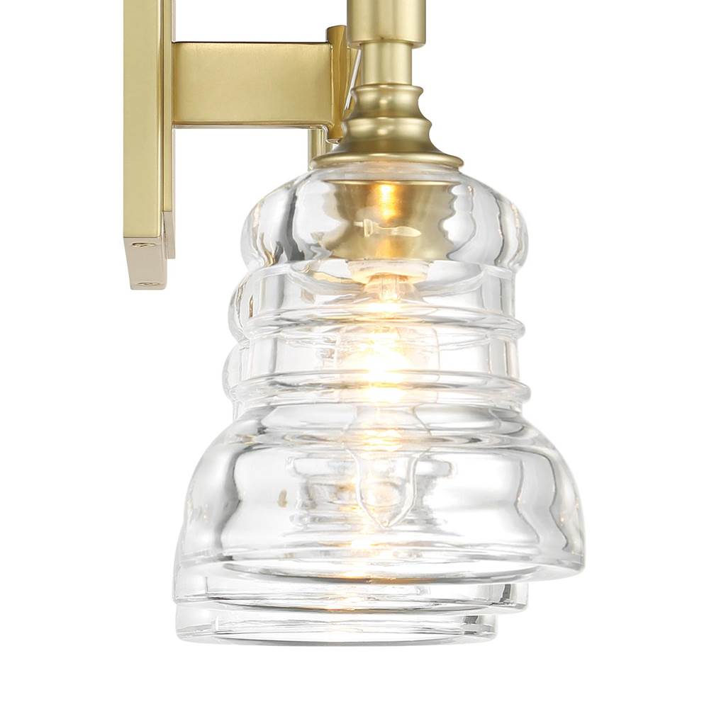 Crystorama GRG-1043-AG Aged Brass Gregory 3 Light Aged Brass Bathroom Vanity Image 3