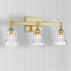 Crystorama GRG-1043-AG Aged Brass Gregory 3 Light Aged Brass Bathroom Vanity Image 2
