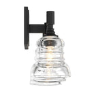 Crystorama GRG-1043-MK Matte Black Gregory 3 Light Matte Black Bathroom Vanity Image 4