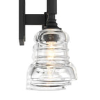 Crystorama GRG-1043-MK Matte Black Gregory 3 Light Matte Black Bathroom Vanity Image 3