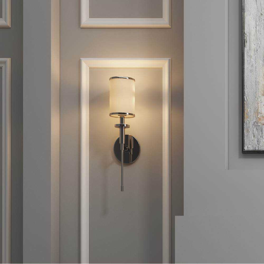 Crystorama Hatfield 1 Light Black Forged  Plus  Vibrant Gold Wall Mount