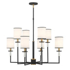 Crystorama HAT-478-BF-VG Black Forged,Vibrant Gold Hatfield 8 Light Black Forged Plus Vibrant Gold Chandelier Image 5