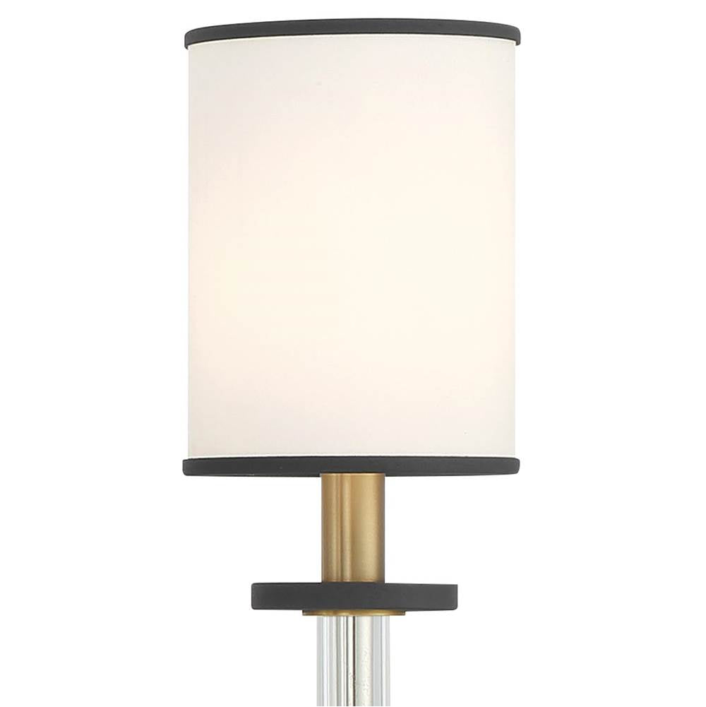 Crystorama HAT-478-BF-VG Black Forged,Vibrant Gold Hatfield 8 Light Black Forged Plus Vibrant Gold Chandelier Image 3