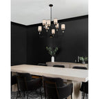 Crystorama HAT-478-BF-VG Black Forged,Vibrant Gold Hatfield 8 Light Black Forged Plus Vibrant Gold Chandelier Image 2