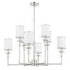 Crystorama Hatfield 8 Light Black Forged Plus Vibrant Gold Chandelier