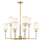 Crystorama HAT-478-VG Vibrant Gold Hatfield 8 Light Vibrant Gold Chandelier Image 5