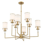 Crystorama HAT-478-VG Vibrant Gold Hatfield 8 Light Vibrant Gold Chandelier Image 4
