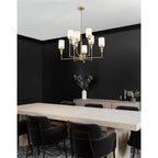 Crystorama HAT-478-VG Vibrant Gold Hatfield 8 Light Vibrant Gold Chandelier Image 2