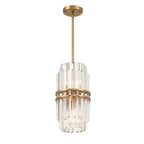 Crystorama HAY-1401-AG Aged Brass Hayes 4 Light Aged Brass Pendant Image 1