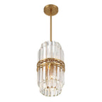 Crystorama HAY-1401-AG Aged Brass Hayes 4 Light Aged Brass Pendant Image 6