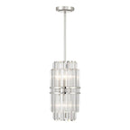 Crystorama HAY-1401-PN Polished Nickel Hayes 4 Light Polished Nickel Pendant Image 7