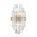 Crystorama HAY-1402-AG Aged Brass Hayes 2 Light Aged Brass Wall Mount Image 1