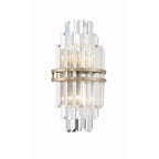 Crystorama HAY-1402-AG Aged Brass Hayes 2 Light Aged Brass Wall Mount Image 3