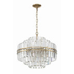Crystorama HAY-1405-AG Aged Brass Hayes 12 Light Aged Brass Chandelier Image 3