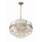 Crystorama HAY-1405-AG Aged Brass Hayes 12 Light Aged Brass Chandelier Image 2