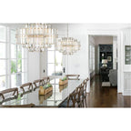 Crystorama HAY-1405-PN Polished Nickel Hayes 12 Light Polished Nickel Chandelier Image 3