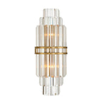 Crystorama HAY-1411-AG Aged Brass Hayes 7.5'' Aged Brass Sconce Image 1