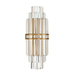 Crystorama Hayes 7.5'' Aged Brass Sconce