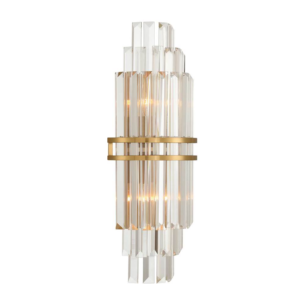 Crystorama HAY-1411-AG Aged Brass Hayes 7.5'' Aged Brass Sconce Image 6