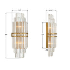 Crystorama HAY-1411-AG Aged Brass Hayes 7.5'' Aged Brass Sconce Image 2