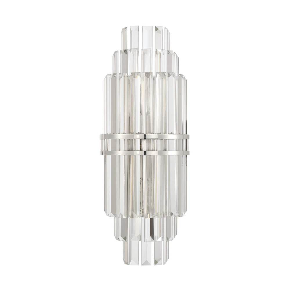 Crystorama Hayes 7.5'' Aged Brass Sconce
