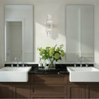 Crystorama HAY-1411-PN Polished Nickel Hayes 7.5'' Polished Nickel Sconce Image 3