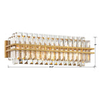 Crystorama HAY-1413-AG Aged Brass Hayes 4 Light Aged Brass Bathroom Vanity Image 3