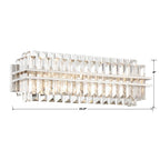 Crystorama HAY-1413-PN Polished Nickel Hayes 4 Light Polished Nickel Bathroom Vanity Image 3