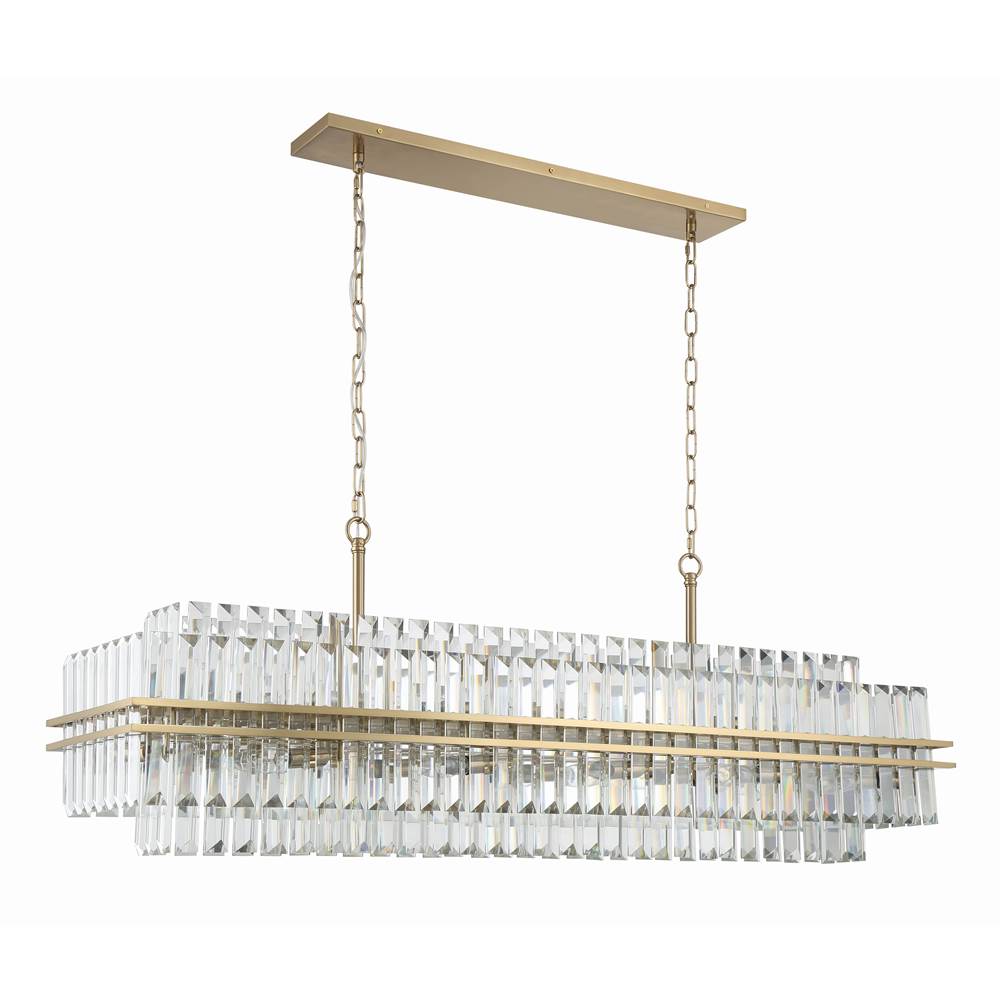 Crystorama HAY-1417-AG Aged Brass Hayes 16 Light Aged Brass Chandelier Image 3
