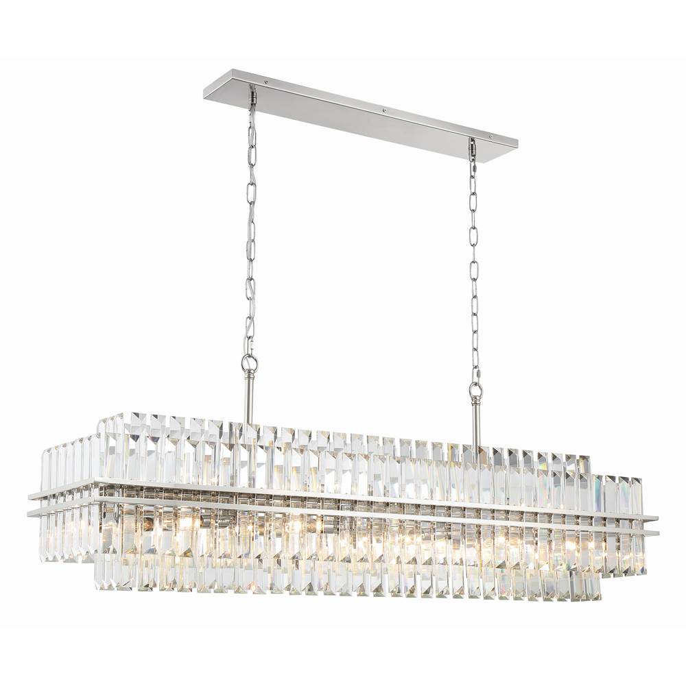 Crystorama Hayes 16 Light Aged Brass Chandelier