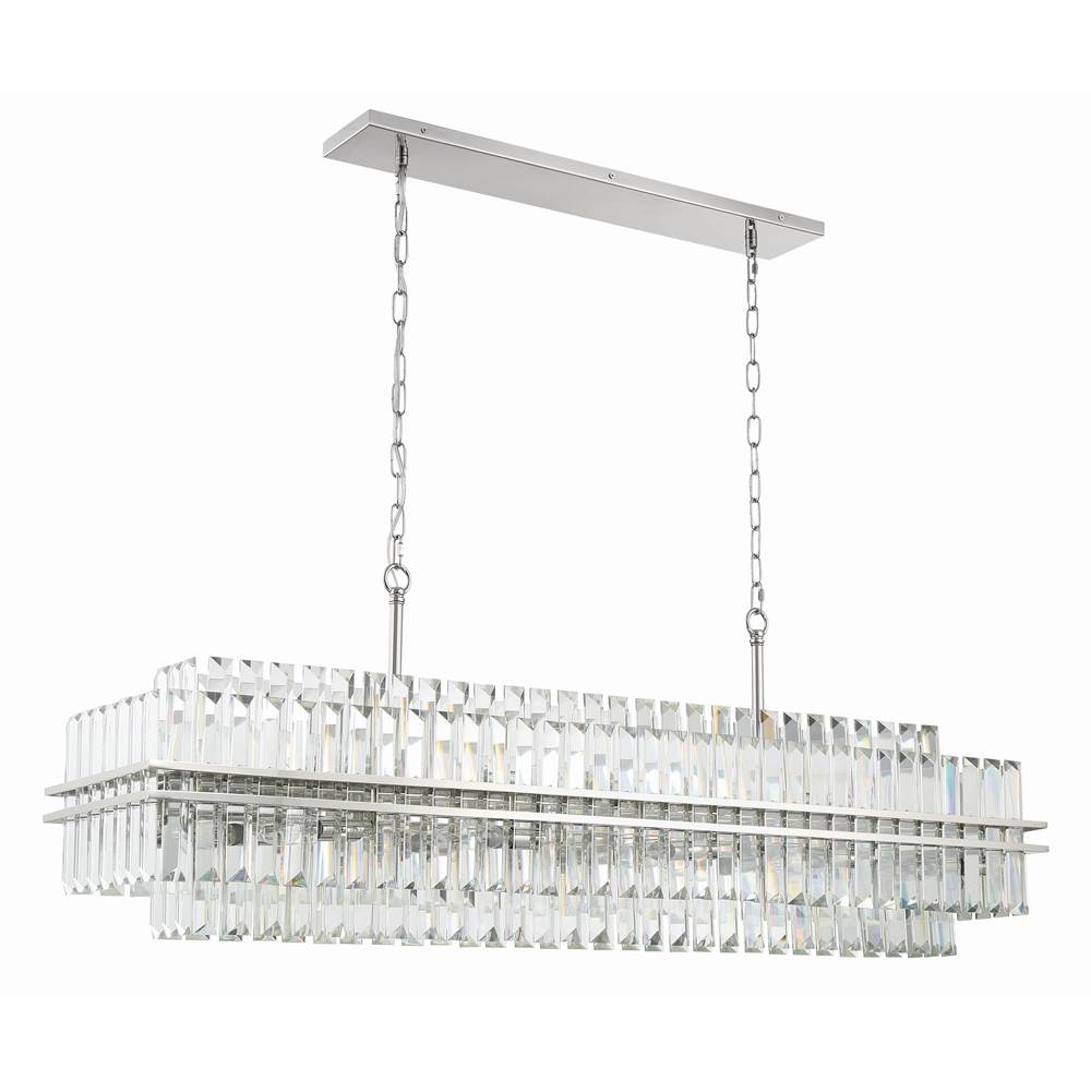 Crystorama HAY-1417-PN Polished Nickel Hayes 16 Light Polished Nickel Chandelier Image 3