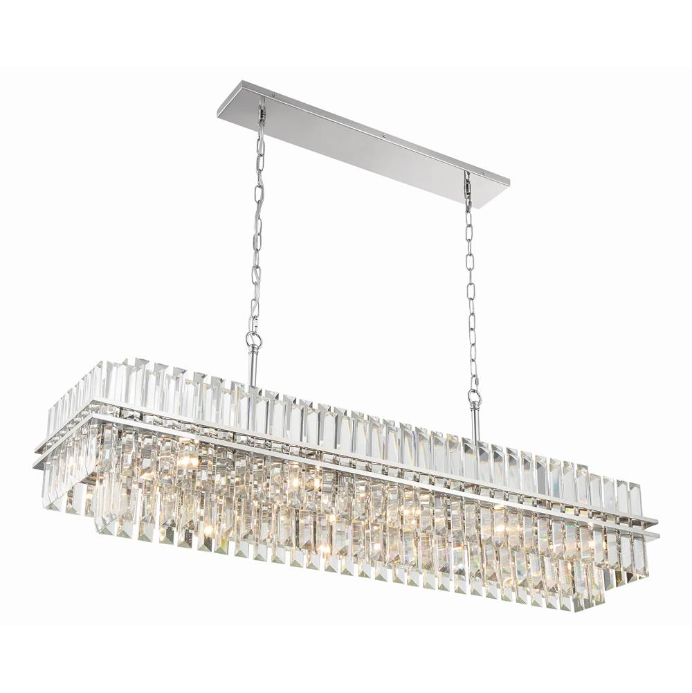 Crystorama HAY-1417-PN Polished Nickel Hayes 16 Light Polished Nickel Chandelier Image 2