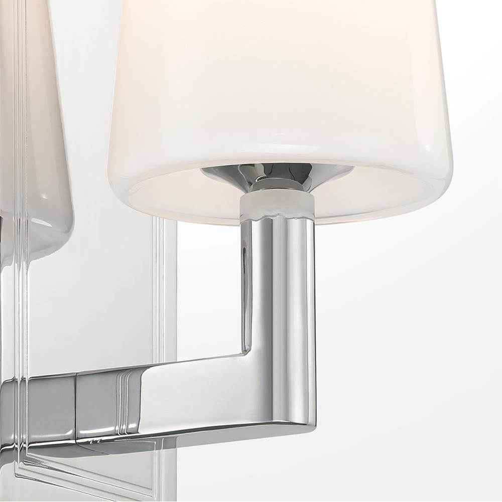Crystorama HGN-3901-CH Polished Chrome Hogan 4.5'' Polished Chrome Sconce Image 4