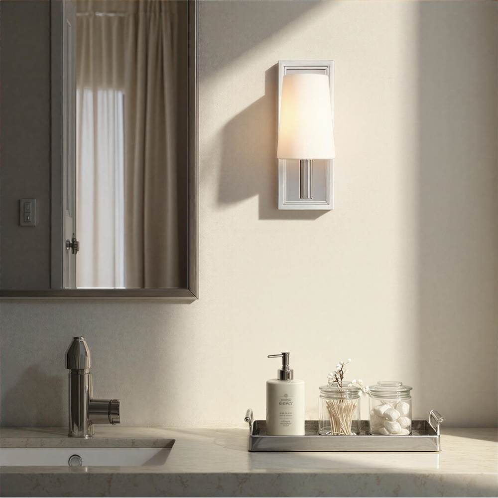 Crystorama HGN-3901-CH Polished Chrome Hogan 4.5'' Polished Chrome Sconce Image 3