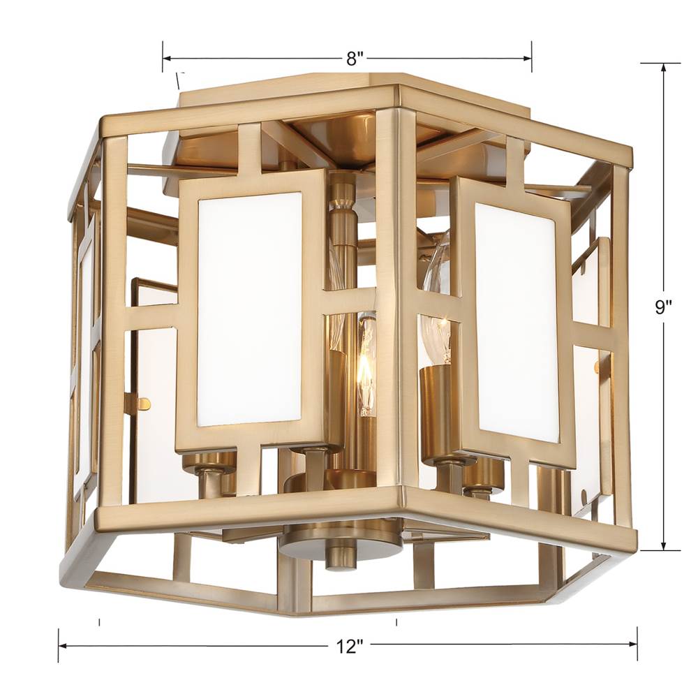 Crystorama Hillcrest Libby Langdon For Crystorama Hillcrest 6 Light Vibrant Gold Ceiling Mount