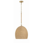Crystorama JAC-10500-SG Soft Gold Jace 1 Light Soft Gold Pendant Image 1