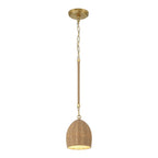 Crystorama JAC-10502-SG Soft Gold Jace 1 Light Soft Gold Mini Pendant Image 1