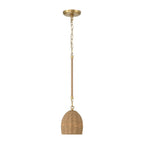 Crystorama JAC-10502-SG Soft Gold Jace 1 Light Soft Gold Mini Pendant Image 7