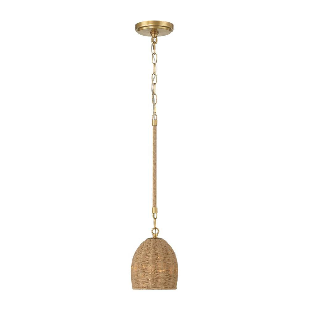 Crystorama JAC-10502-SG Soft Gold Jace 1 Light Soft Gold Mini Pendant Image 7