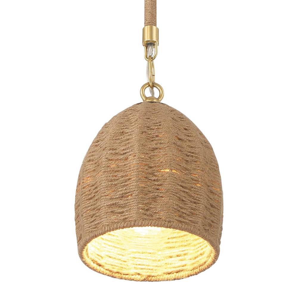 Crystorama JAC-10502-SG Soft Gold Jace 1 Light Soft Gold Mini Pendant Image 5