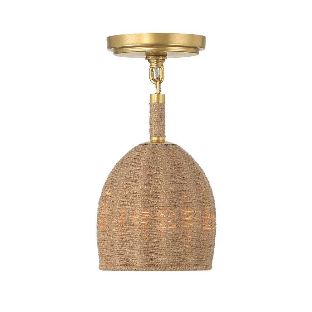 Crystorama JAC-10502-SG_CEILING Soft Gold Jace 1 Light Soft Gold Semi Flush Image 7