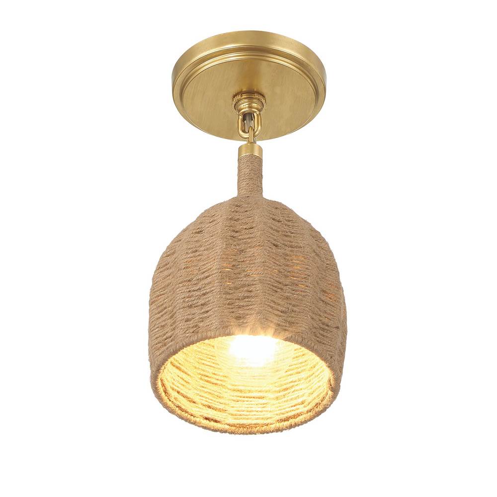Crystorama JAC-10502-SG_CEILING Soft Gold Jace 1 Light Soft Gold Semi Flush Image 6