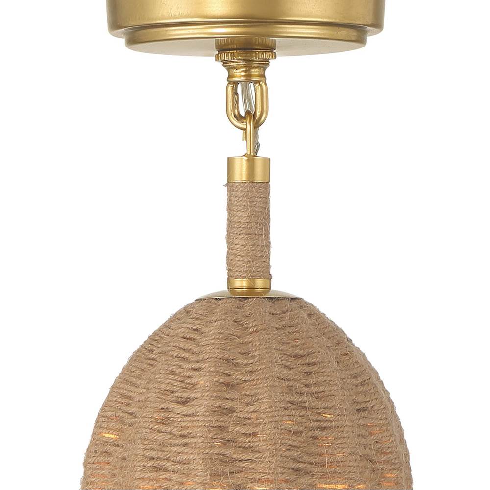 Crystorama JAC-10502-SG_CEILING Soft Gold Jace 1 Light Soft Gold Semi Flush Image 5