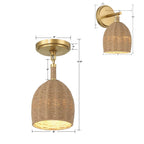 Crystorama JAC-10502-SG_CEILING Soft Gold Jace 1 Light Soft Gold Semi Flush Image 3