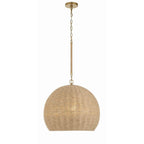Crystorama JAC-10503-SG Soft Gold Jace 3 Light Soft Gold Pendant Image 1