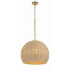 Crystorama JAC-10503-SG Soft Gold Jace 3 Light Soft Gold Pendant Image 8