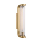 Crystorama JAR-2301-AG Aged Brass Jarvis 1 Light Led Aged Brass Sconce Image 1